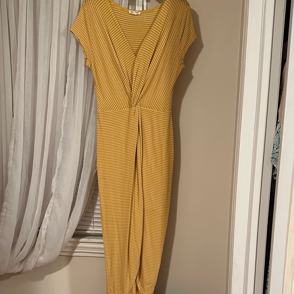 Rolla Coster Yellow Striped Maxi Dress